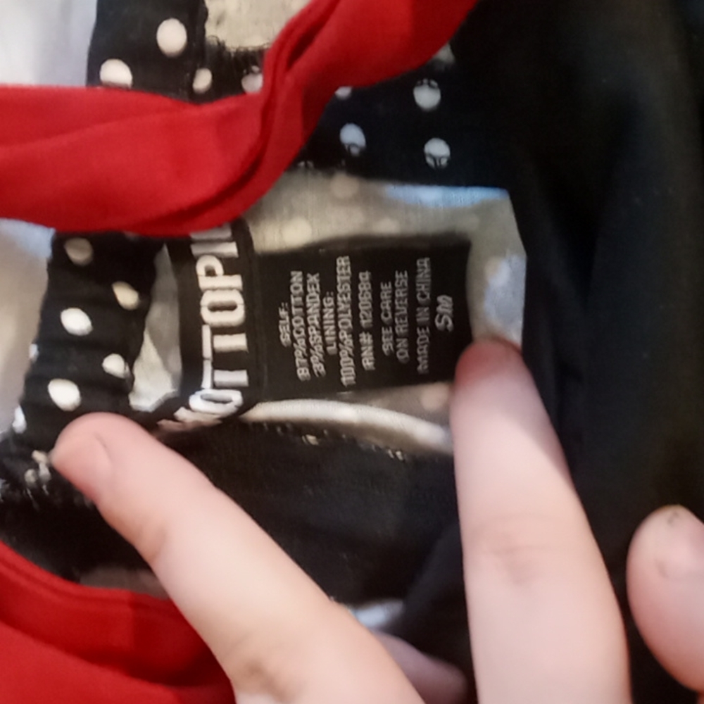 Polka dot anchor Hot Topic small medium romper